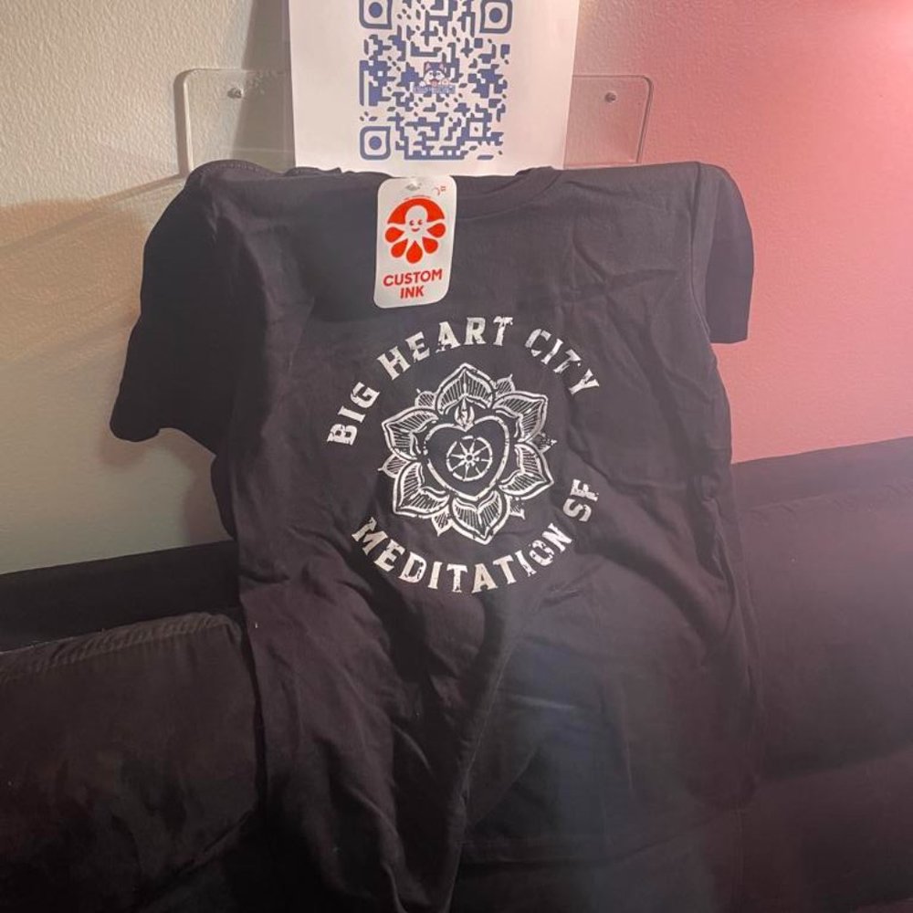 Women's Big Heart City Meditation SF Limited Edition Fundraiser T-Shirt (Medium)